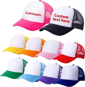10 Pack of Blank Trucker Hat Bulk Men and Women Mesh Hat Bulk Hot Stamping DIY Graffiti Hat Baseball Cap