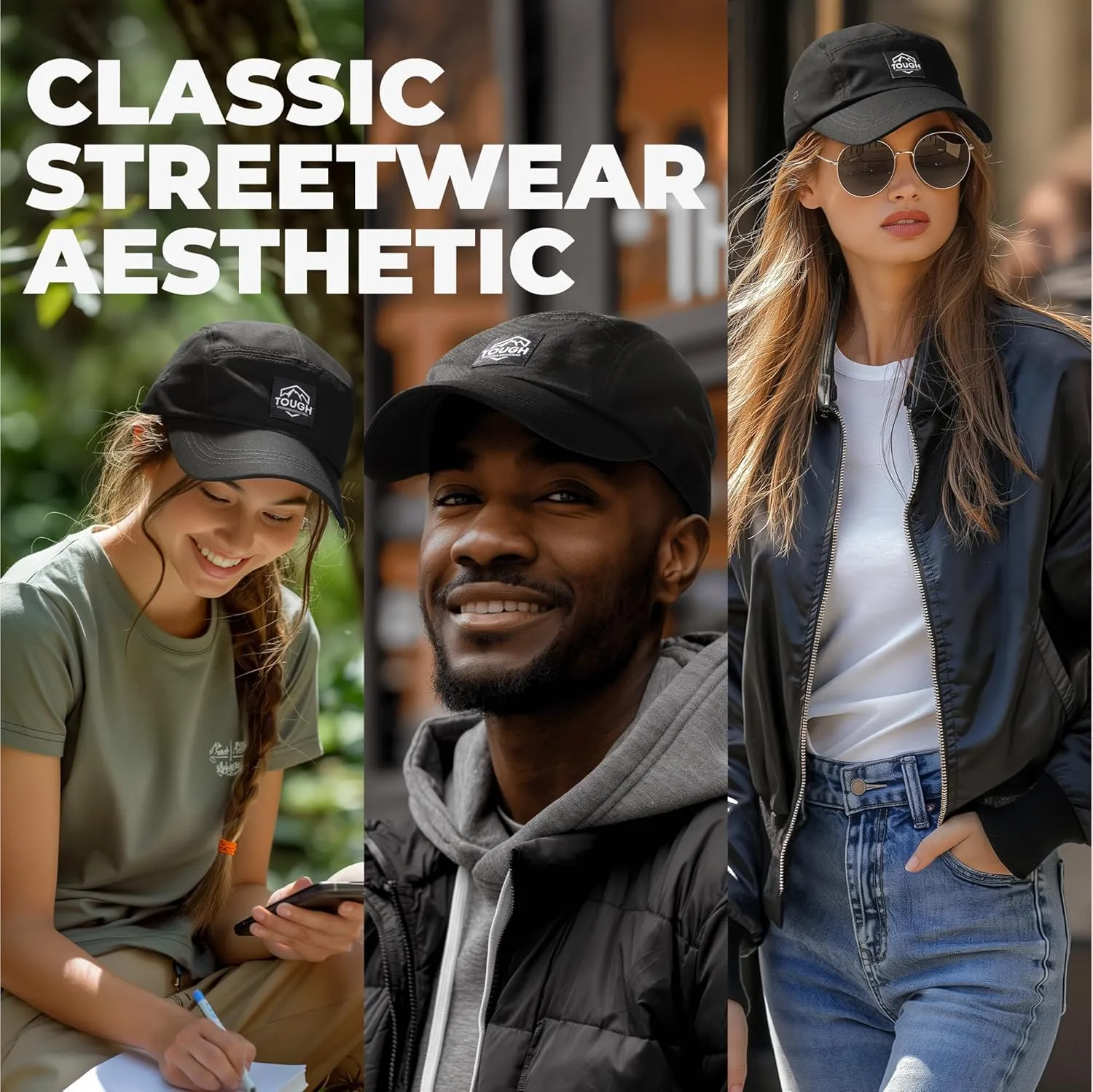 5 Panel Hat for Men - Stylish Baseball Cap, Camp Hat for Women, Casual Trucker Hat & Stylish Running Hat for Sun Protection