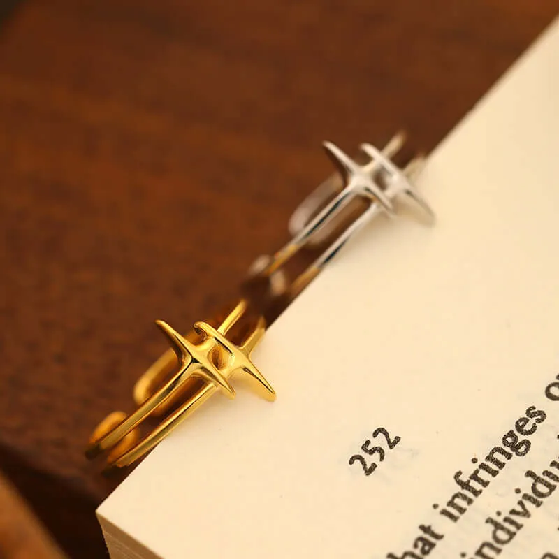 925 Silver Cosmic Star Ring