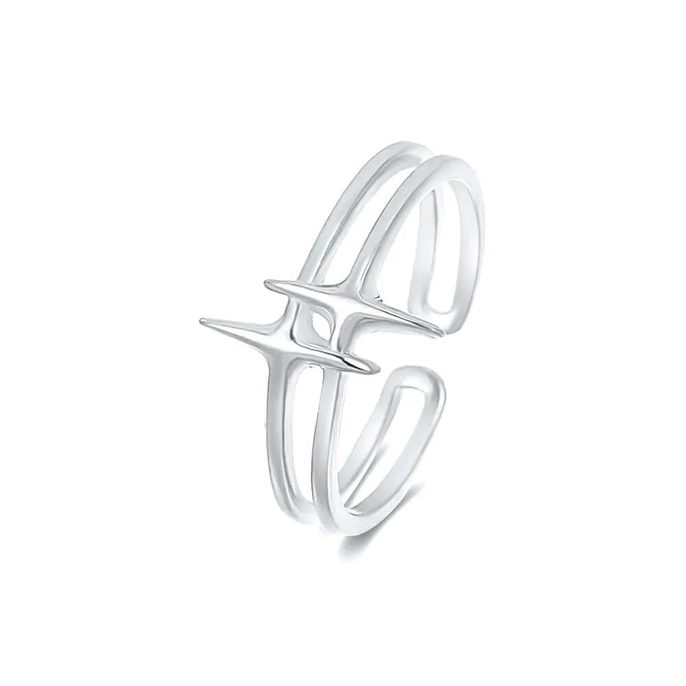 925 Silver Cosmic Star Ring