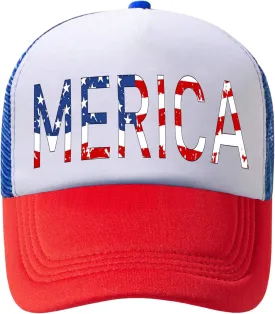 American Flag Hat USA Hat 4th of July Trucker Hats for Women Men Patriotic US Baseball Cap
