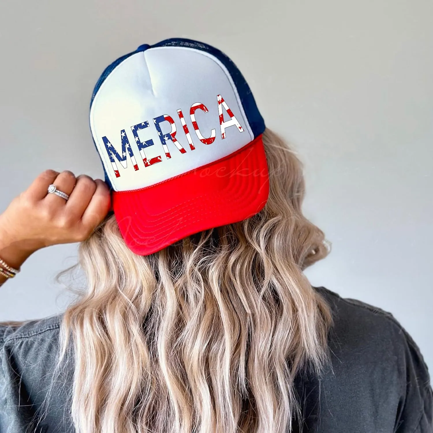 American Flag Hat USA Hat 4th of July Trucker Hats for Women Men Patriotic US Baseball Cap