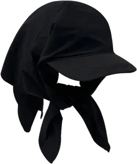 Baseball Adult Bandana Baseball Spring Summer Casual Sport for Woman Men Outdoor Visor Hat with Adjust Headscarf Black
