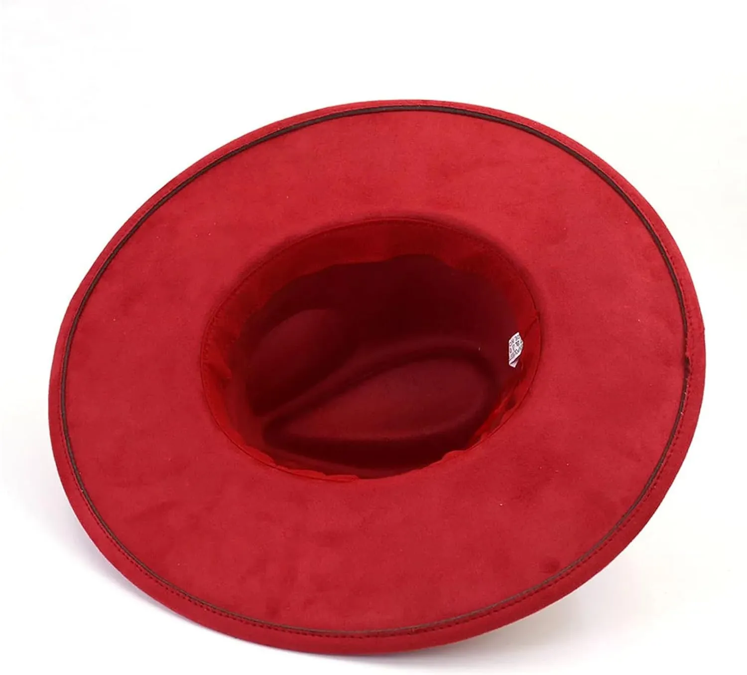 Bow Accessories Suede Top Hat Women Men Big Flat Brim Jazz Fedora Hats