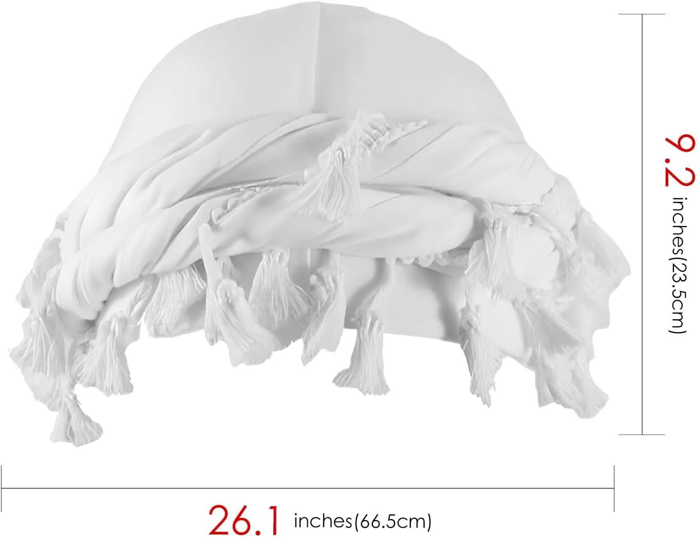 Cotton Durag Satin Lined Halo Turban Wraps, Unique Design Turban for Men & Women, Tassel Beanie for Causal Life
