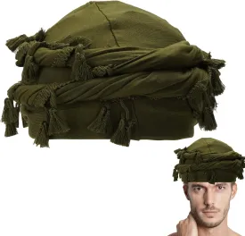 Cotton Durag Satin Lined Halo Turban Wraps, Unique Design Turban for Men & Women, Tassel Beanie for Causal Life