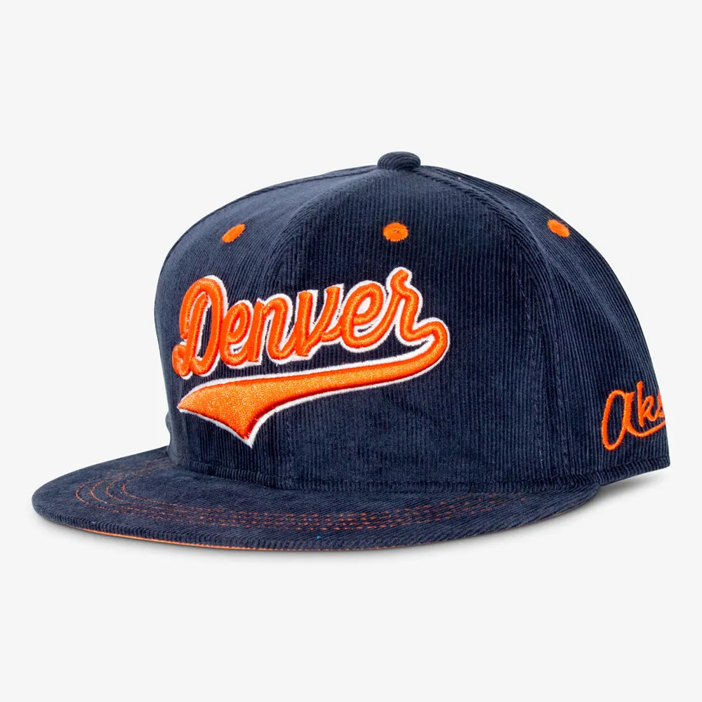 Cursive Denver Corduroy Snapback Hat