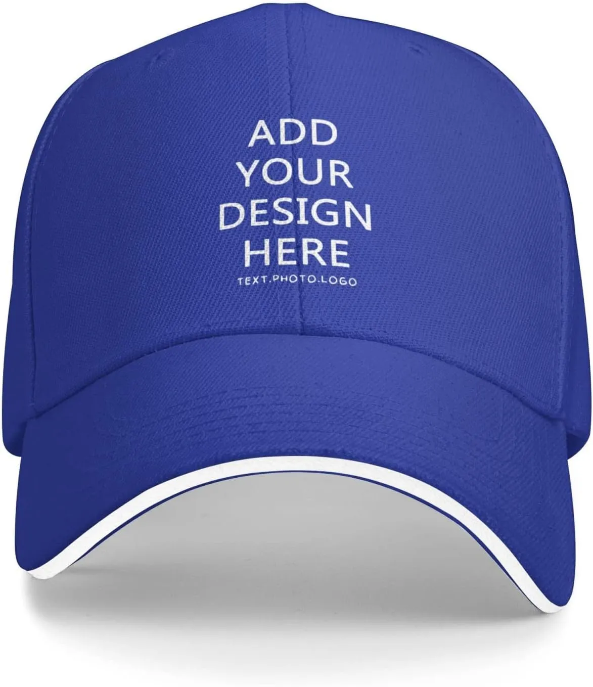 Custom Hat Design Your Own, Personalized Classic Hats for Men Women,Customizable Baseball Cap Dad for Outdoor Adjustable