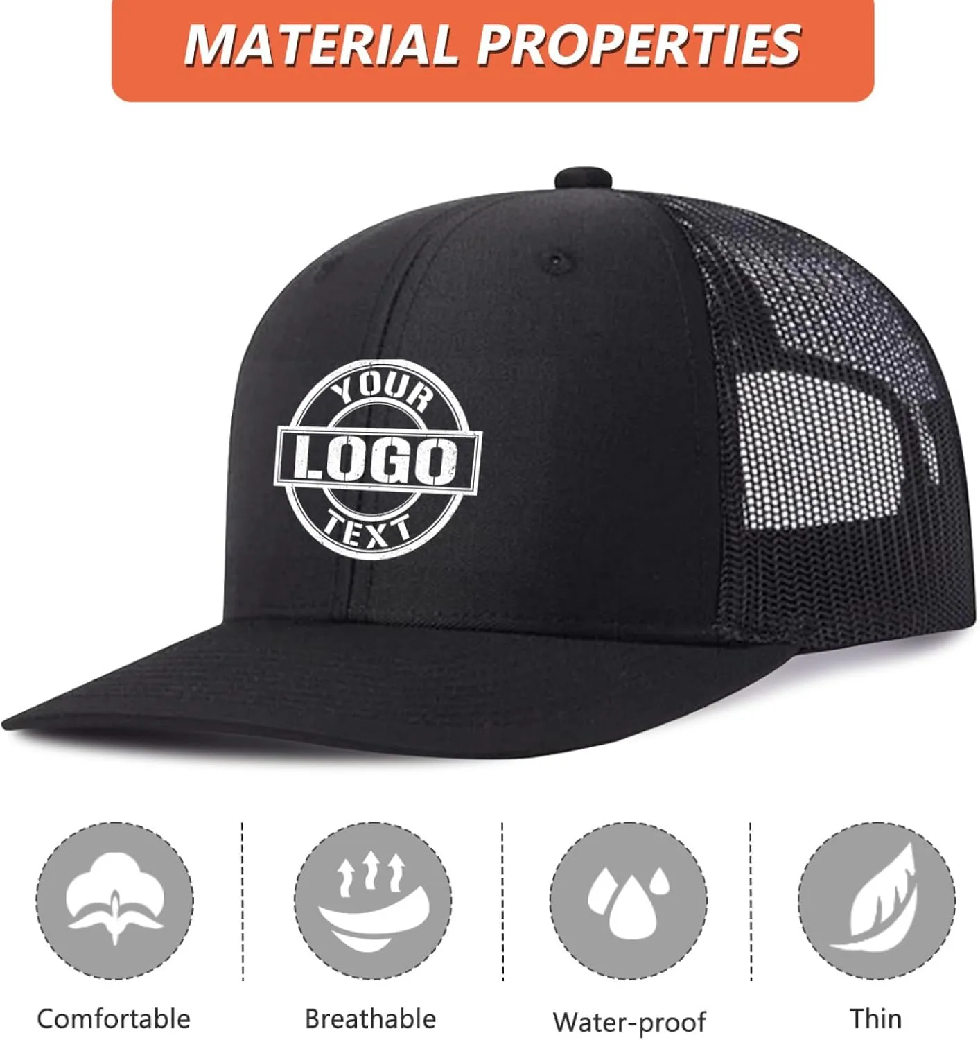 Custom Hats for Men Women Custom Hats Design Your Own Logo Customized Trucker Hat Customize Baseball Hat