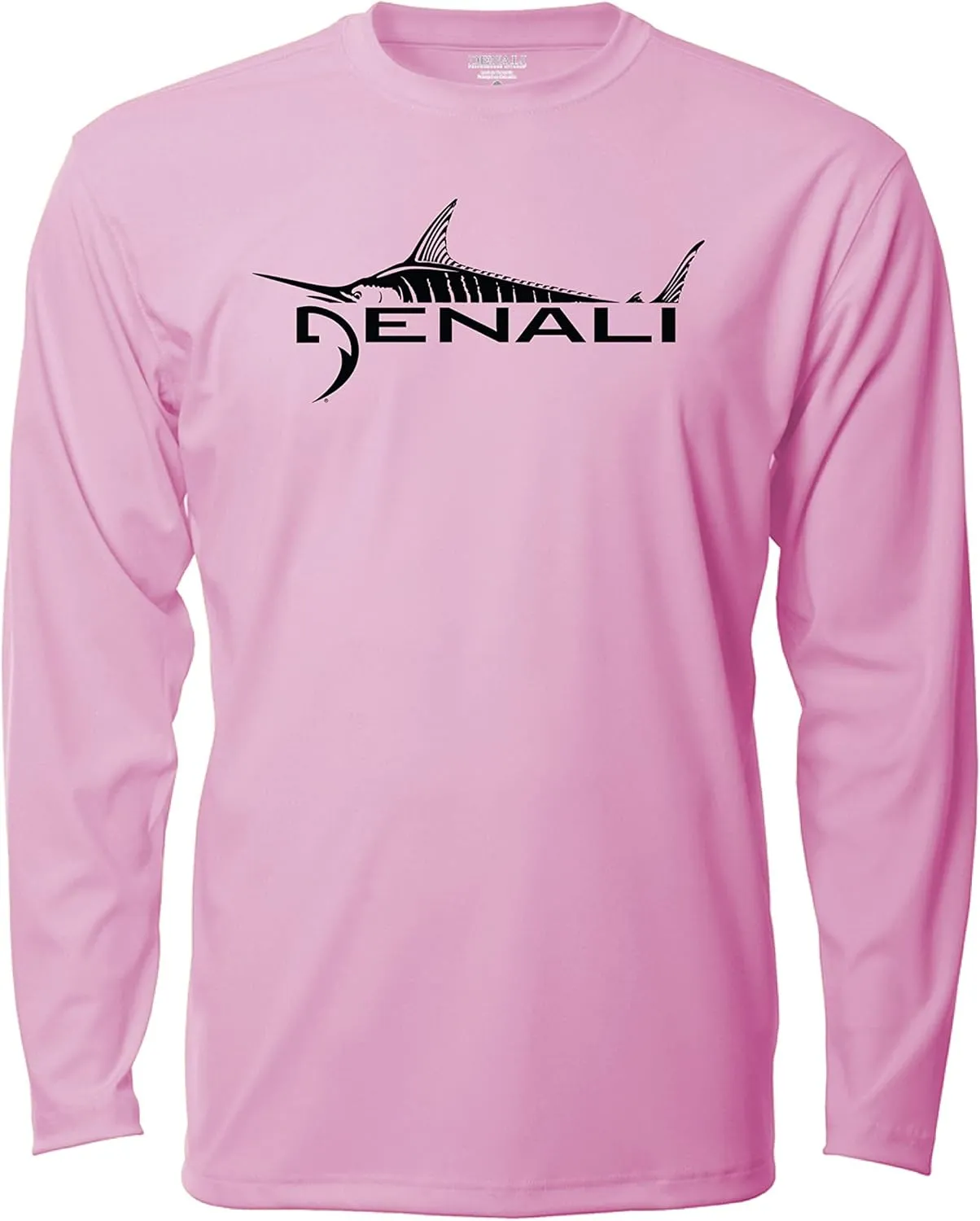 Denali Men's Marlin Logo Tournament Teaser UPF 50  Long Sleeve T-Shirt, UV Protection, Quick Dry Fisherman's Shirt