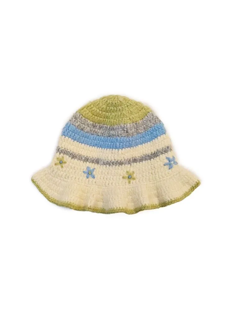Embroidered Flower Fisherman's Hat【s0000005982】