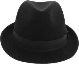 Fedora Hat for Women Stylish Wool Dress Hat Vintage Warm Fedora for Outdoor Activities Travel Parties Elegant Comfortable for Any Occasion Black