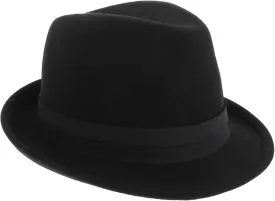 Fedora Hat Women Wool Fedora for Warmth Comfort Stylish Dress Hat for Outdoor Activities Travel Parties Festivals Detailed Craftsmanship for Fashionable Look Black