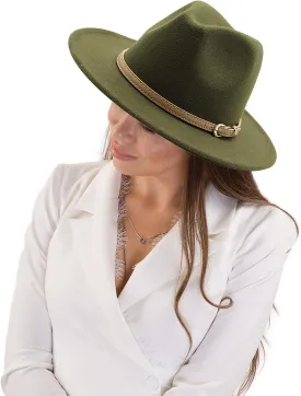 Fedora Hats for Men Wide Brim Panama Hat with Classic Belt Panama Hats for Women Fedora Hats for Men Large