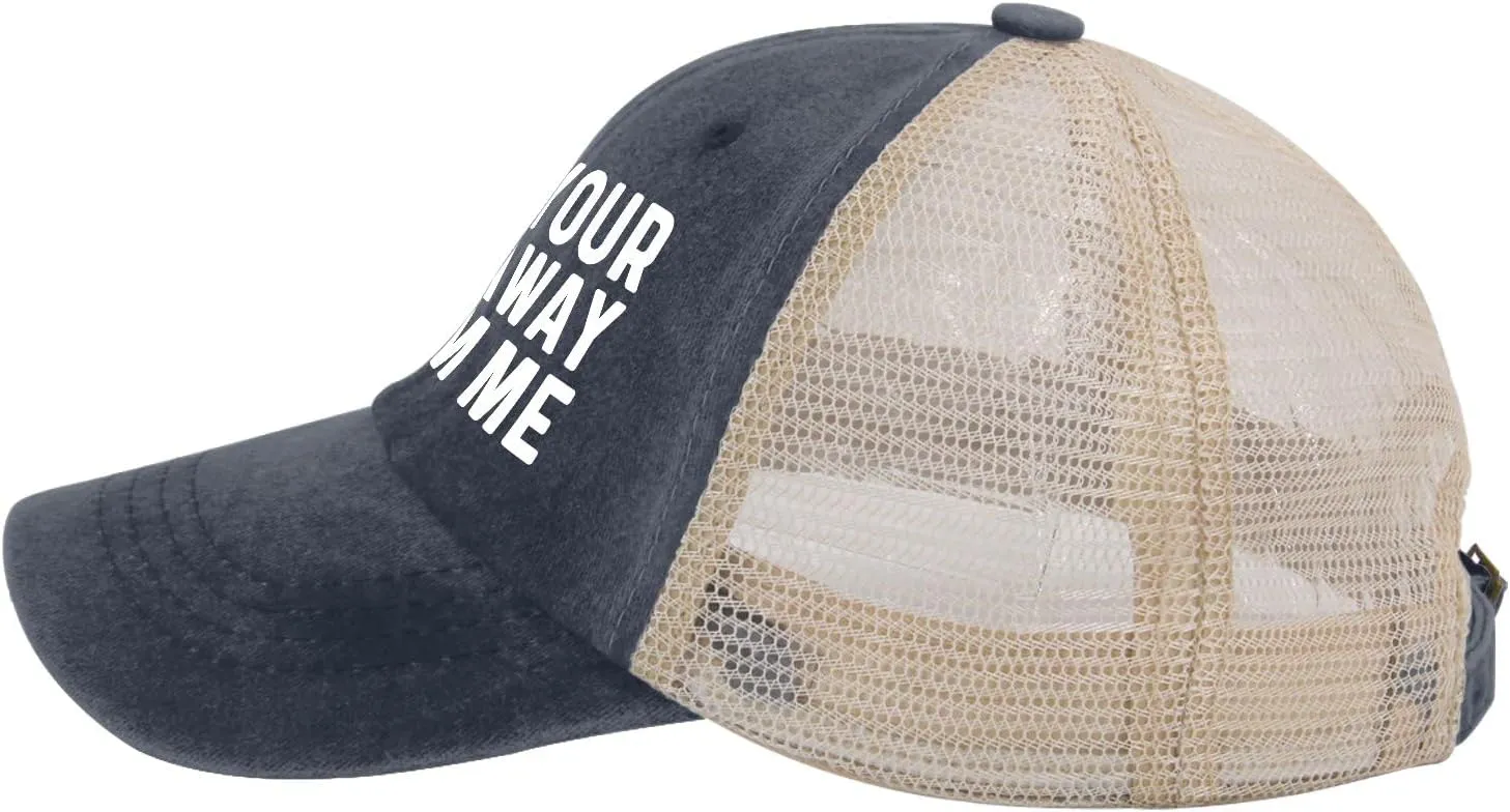 GET Your Kid AWAYS from ME Trucker Hat Men Vintage Mesh Cap for Summer