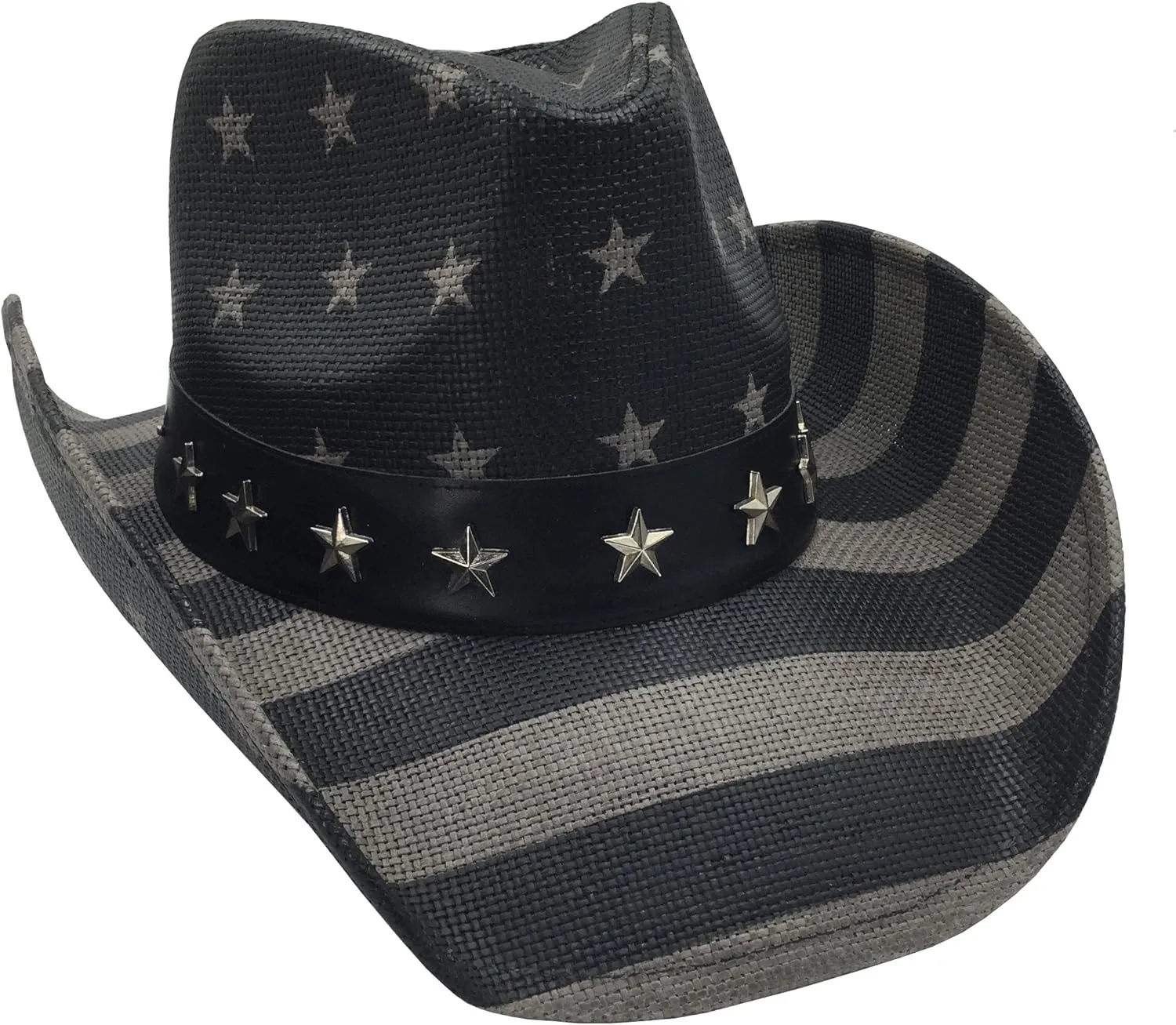 grinderPUNCH Western Outback Cowboy Hat Men's Women's Style Classic Straw Western Cowgirl Hat