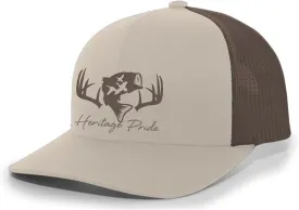 Heritage Pride Deer Hunting Fishing Duck Hunt Mens Embroidered Mesh Back Trucker Hat