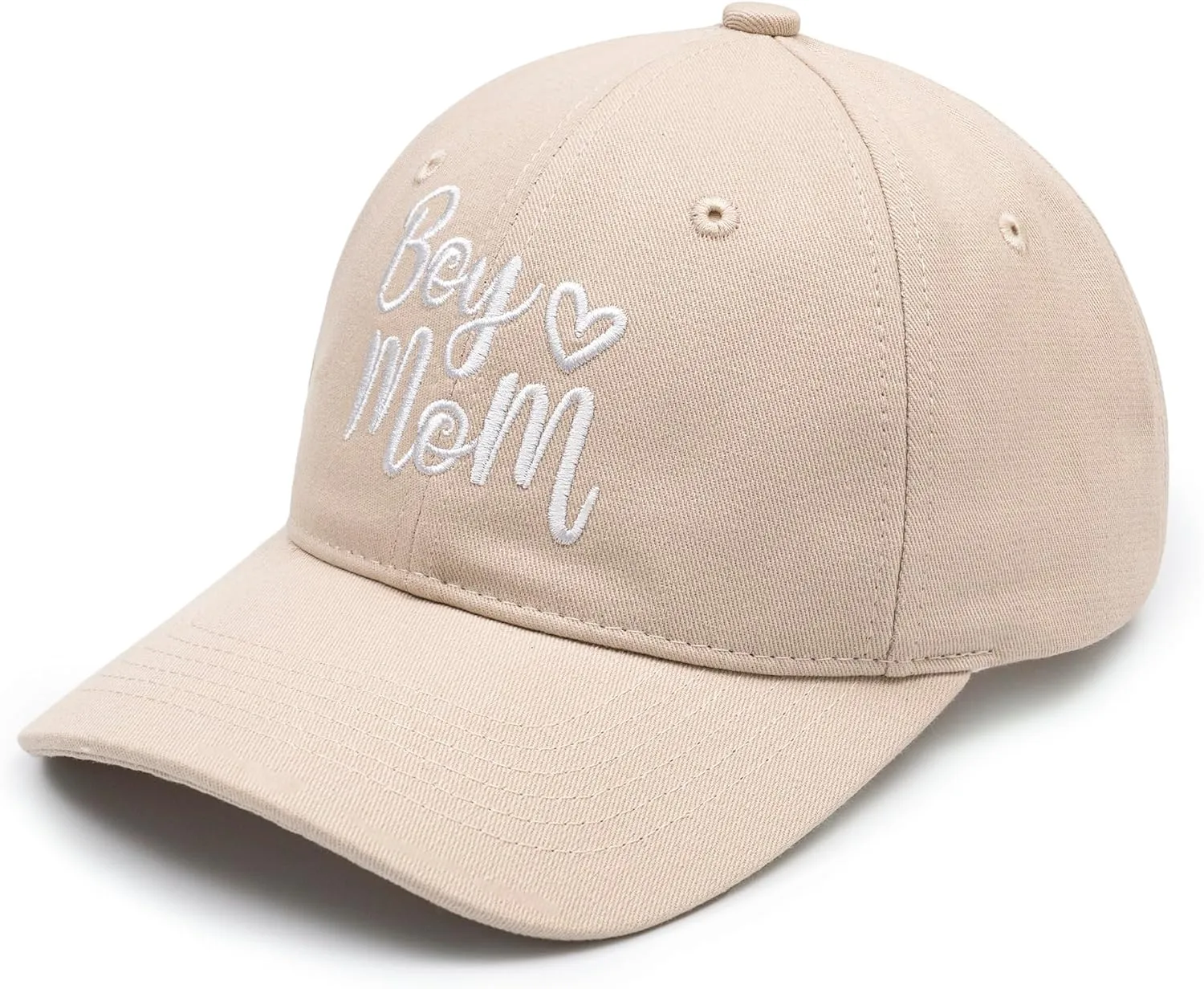 KOLWOVEN Boy Mom Embroidered Hat, Adjustable Cotton Baseball Cap for Proud Moms, Gift for Mothers Day or Everyday Wear