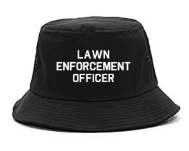 Lawn Enforcement Officer Funny Dad Grandpa Gift Mens Bucket Hat