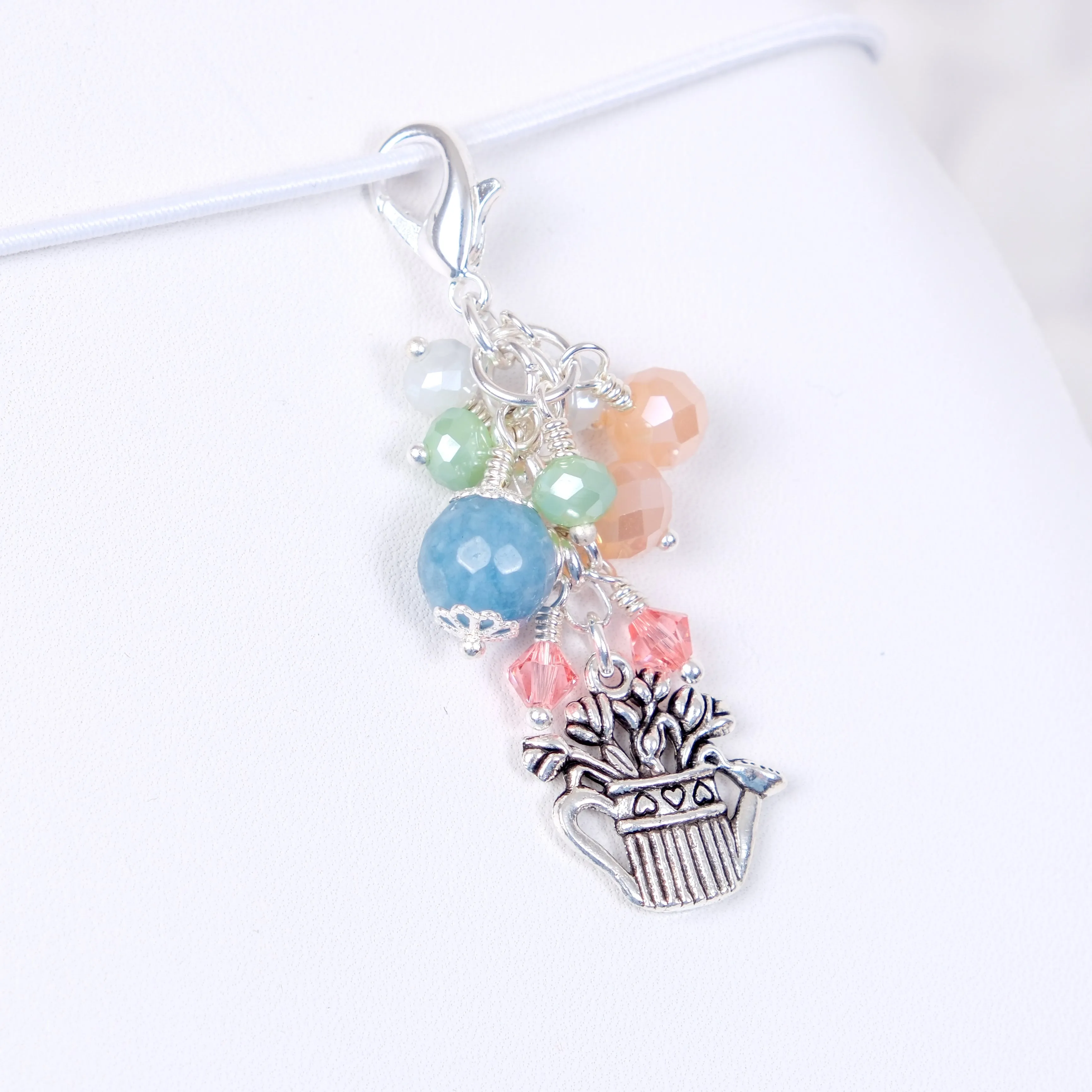 Lillian's Garden Dangle Planner Clip or Charm with Watering Can Charm