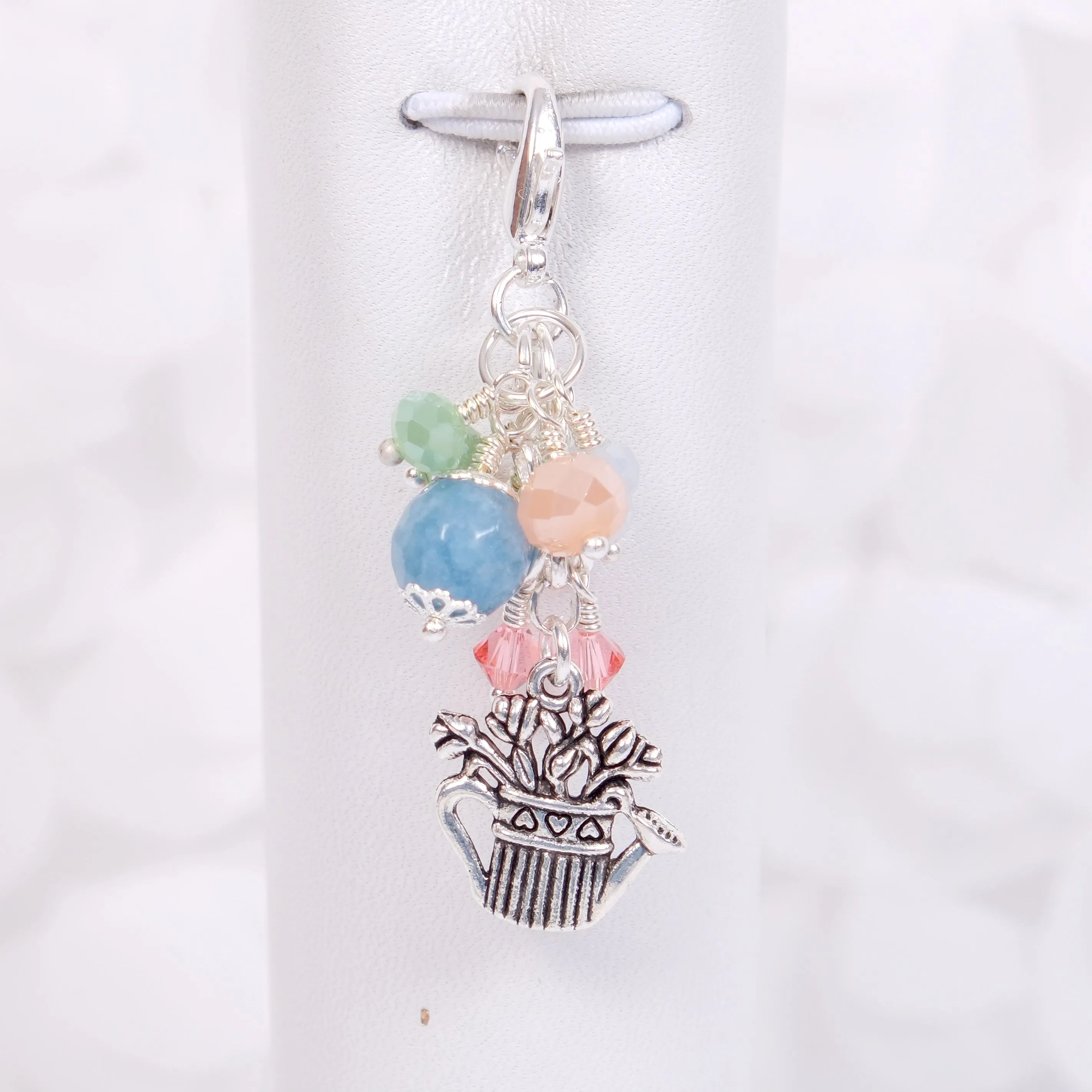 Lillian's Garden Dangle Planner Clip or Charm with Watering Can Charm
