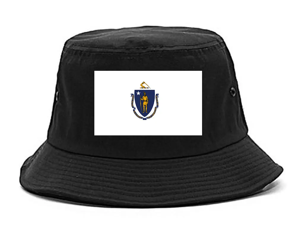 Massachusetts State Flag MA Chest Mens Bucket Hat