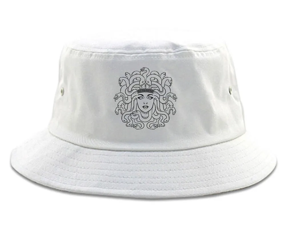 Medusa Head Snakes Mens Bucket Hat