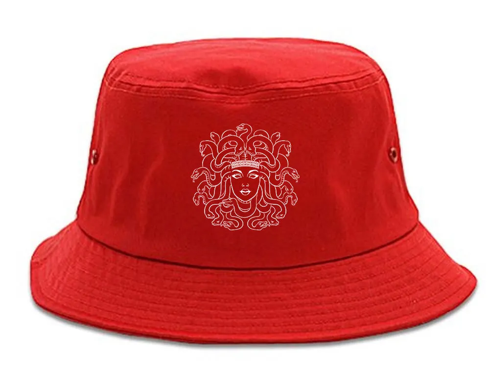 Medusa Head Snakes Mens Bucket Hat