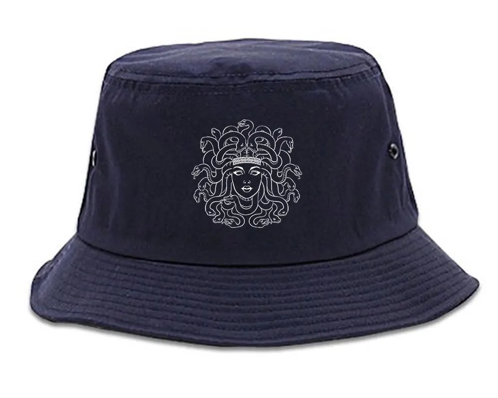 Medusa Head Snakes Mens Bucket Hat