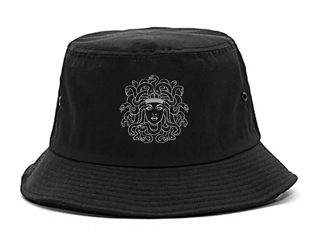 Medusa Head Snakes Mens Bucket Hat