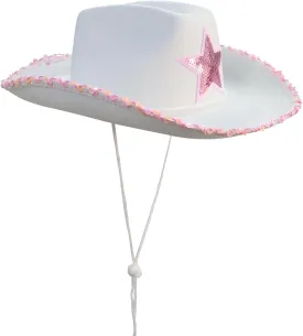 MEMOVAN Cowgirl Hat for Women Girls Western Cowboy Cowgirls Hats Felt Cowboy Hat Retro Wide Brim Western Hat