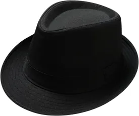 Men Vintage Jazz Hat Adult Fedora Houndstooth Retro Fedoras Hat Man Solid Fedoras Cap Men Autumn Winter Hat