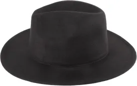Men Wide Brim Jazz Hat Felt Costume Accessory for Parties Cosplay Breathable Design for Comfort Lightweight Elegant Style for Any Outfit Black