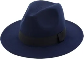 Mens Fedora Hat Classic Unisex Wide Brim Panama Fedora Hat for Men Women Panama Dress Jazz Hat