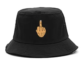 Middle Finger Funny Chest Mens Bucket Hat