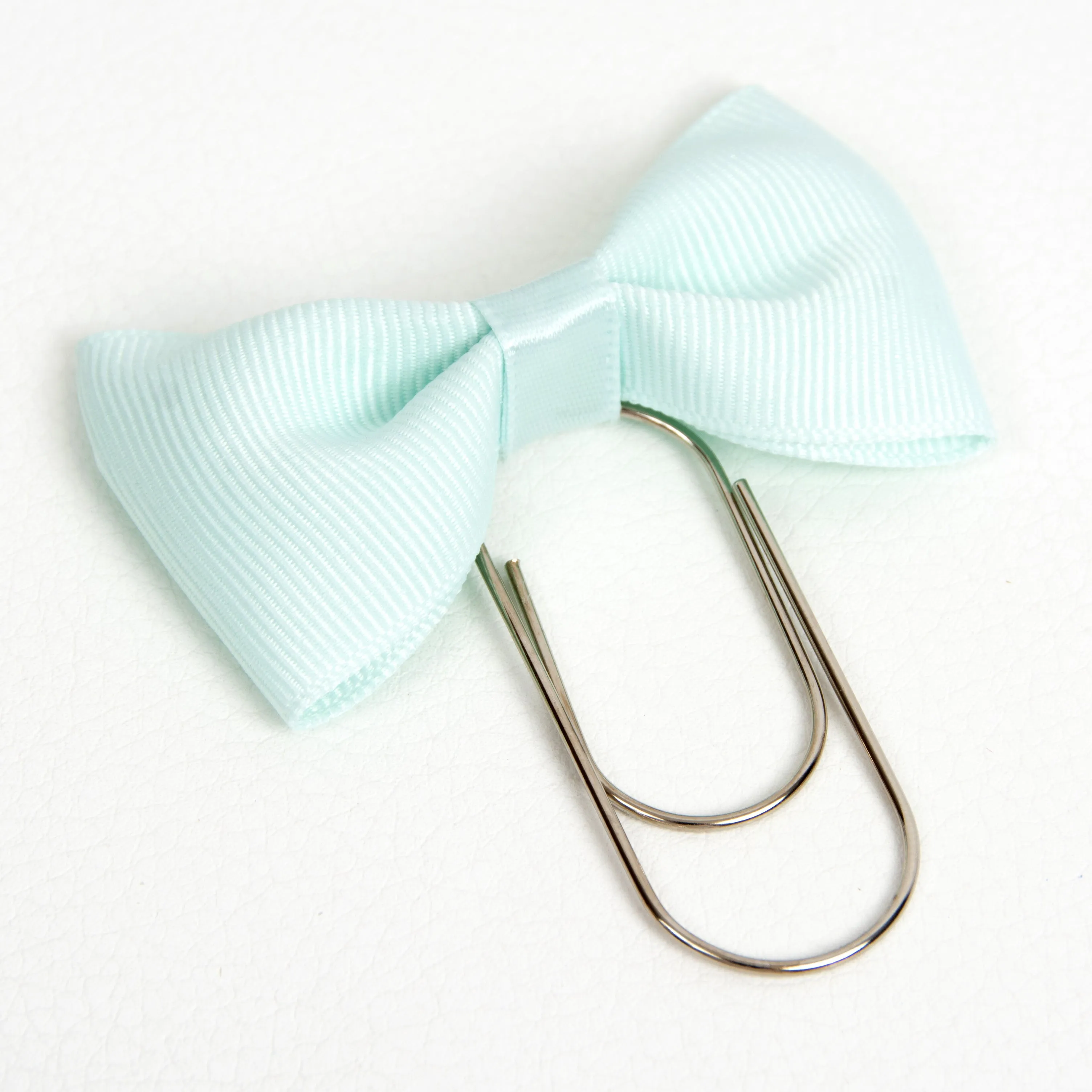 Mint Bow Wide Planner Clip - Bookmark in Silver, Gold or Rose Gold
