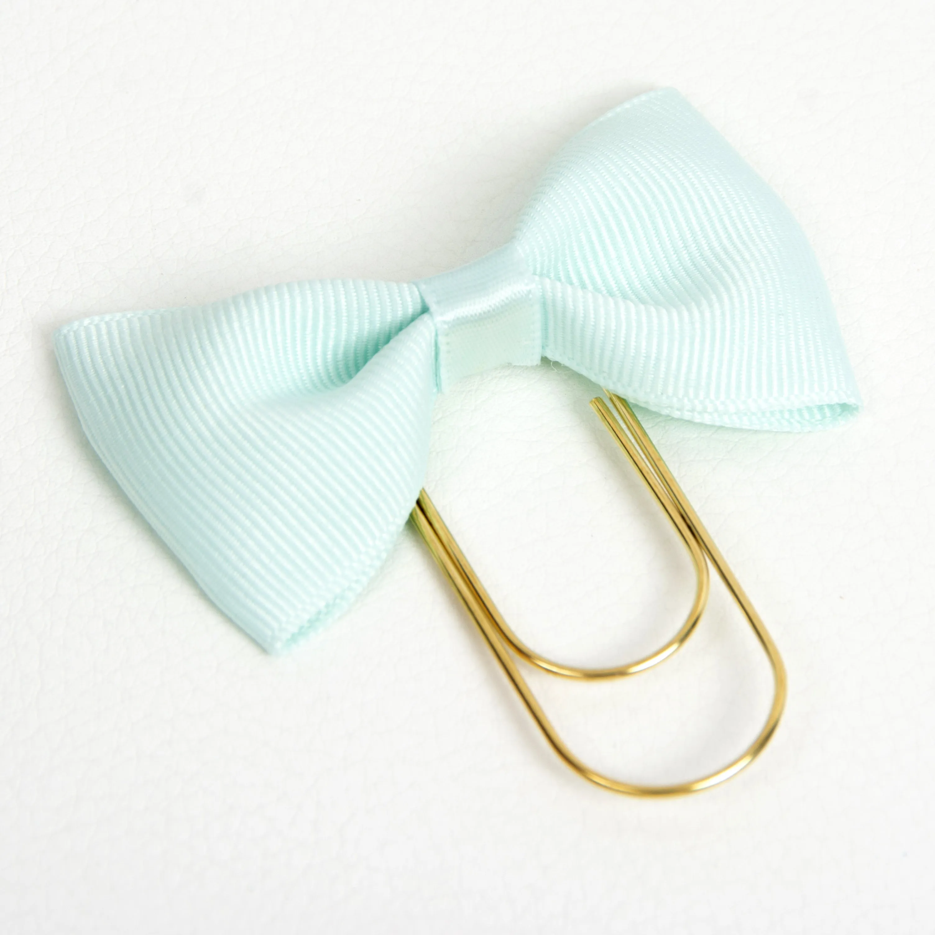 Mint Bow Wide Planner Clip - Bookmark in Silver, Gold or Rose Gold