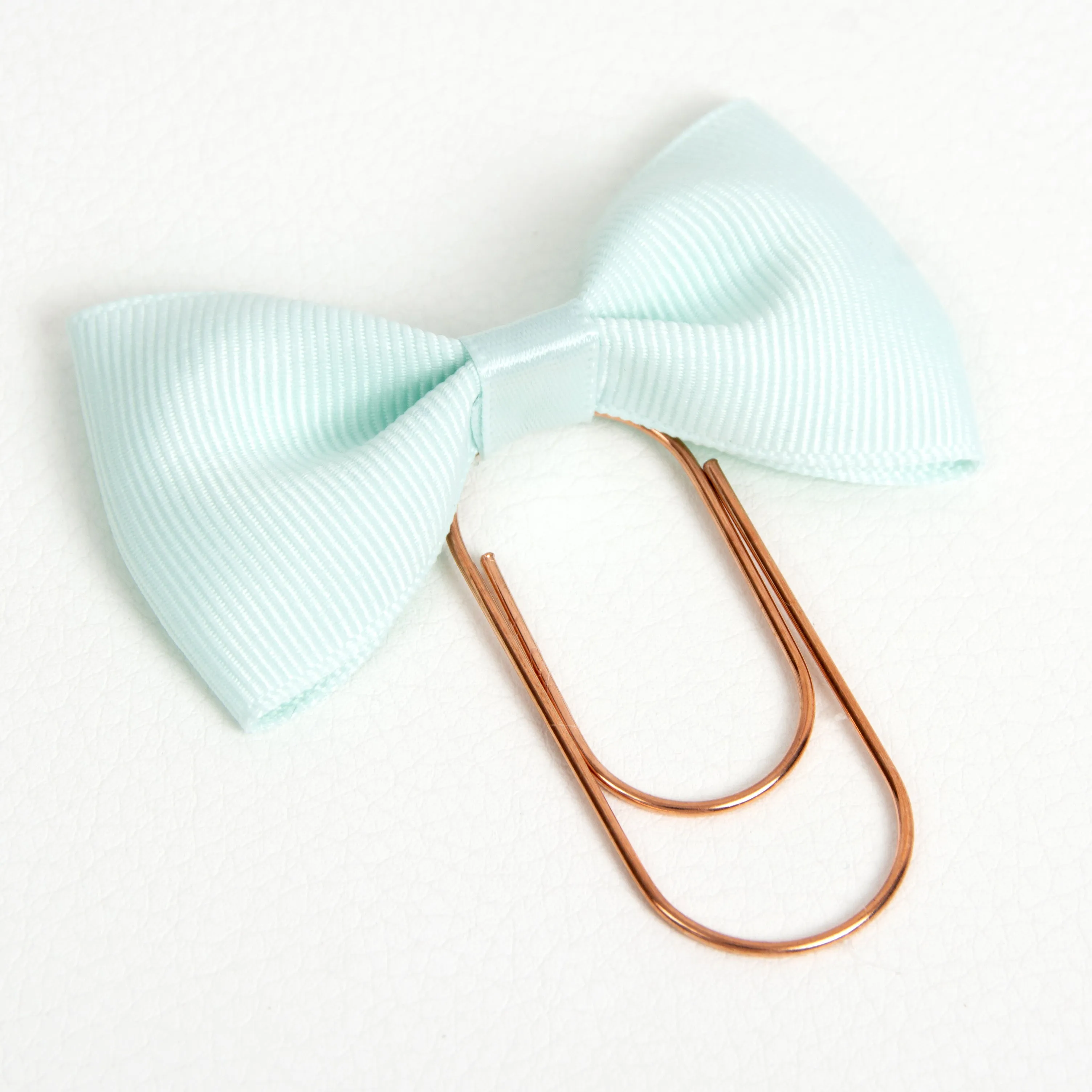 Mint Bow Wide Planner Clip - Bookmark in Silver, Gold or Rose Gold