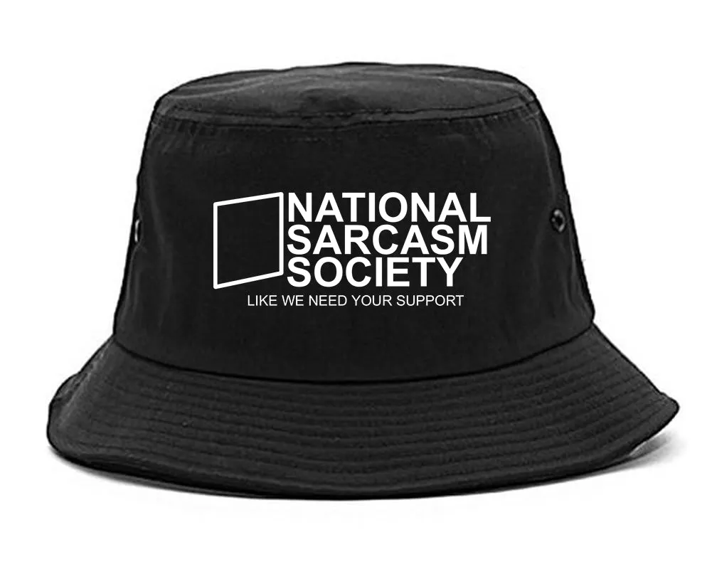 National Sarcasm Society Mens Bucket Hat