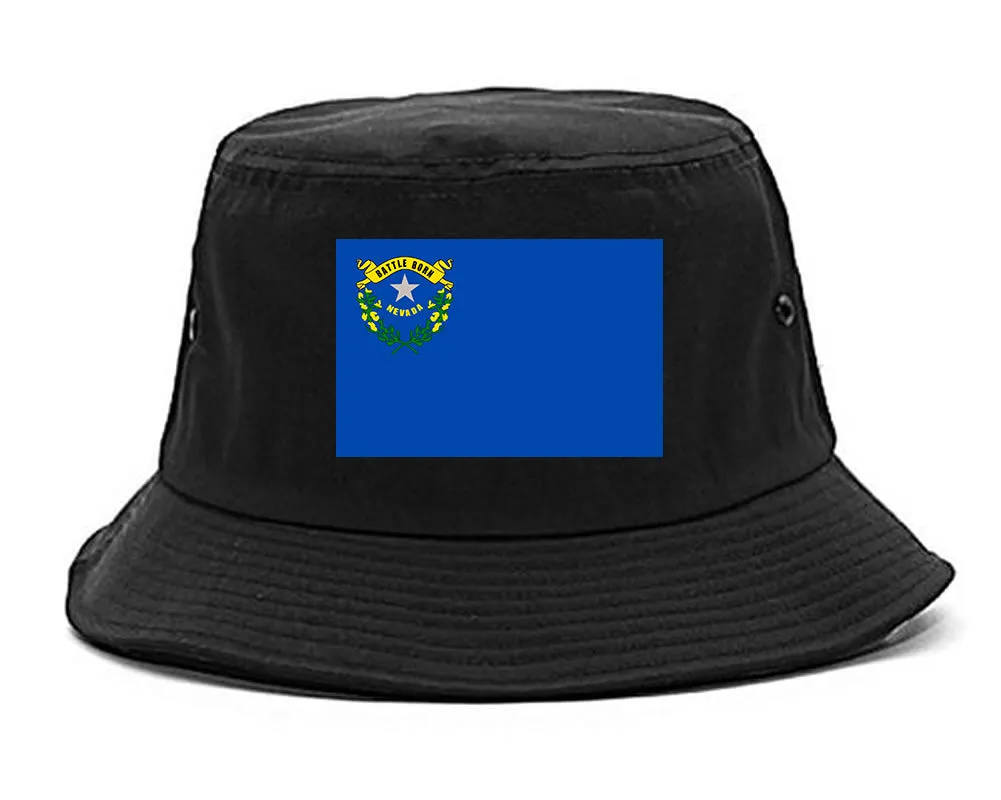 Nevada State Flag NV Chest Mens Bucket Hat