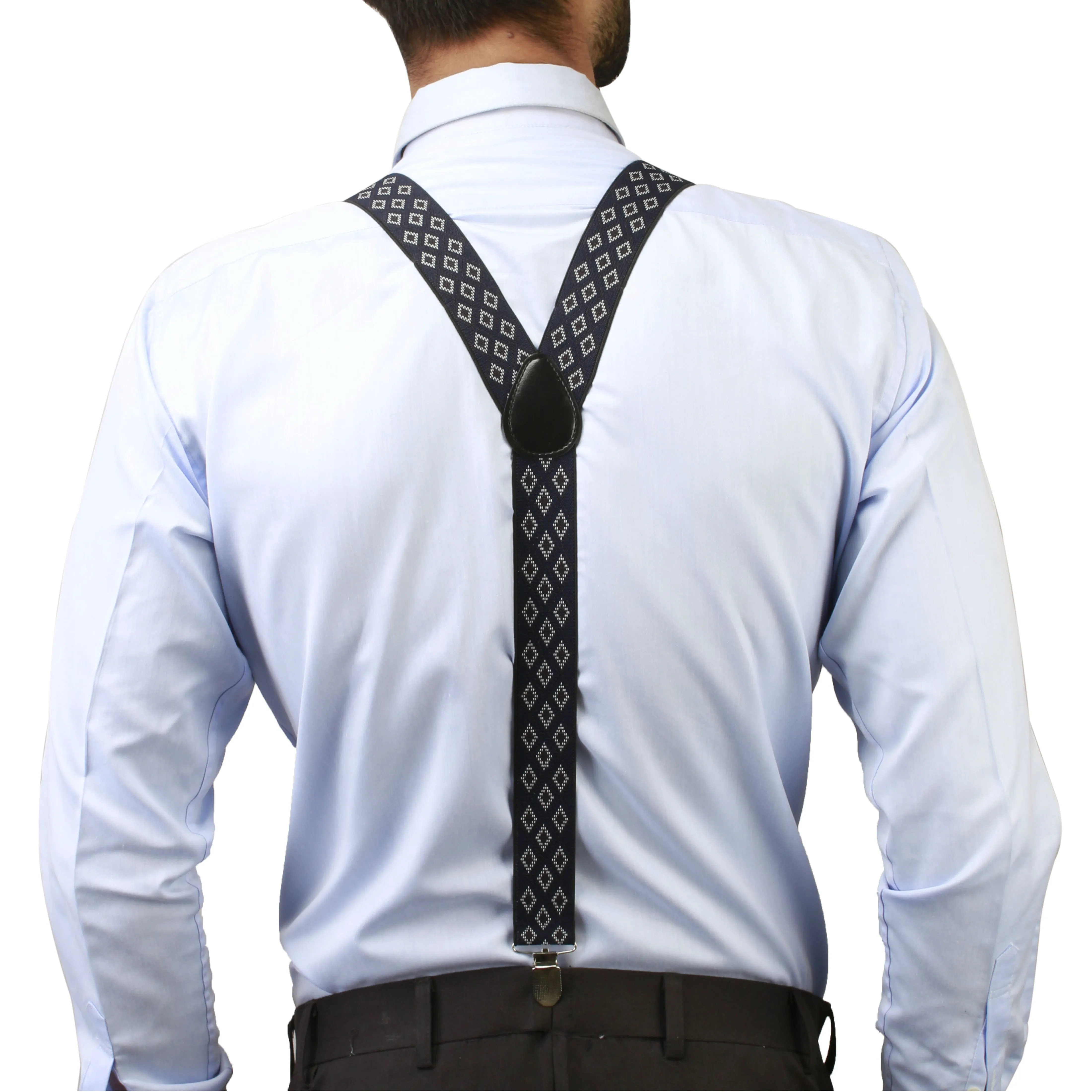 Peluche Voguish Navy Blue Suspender For Men
