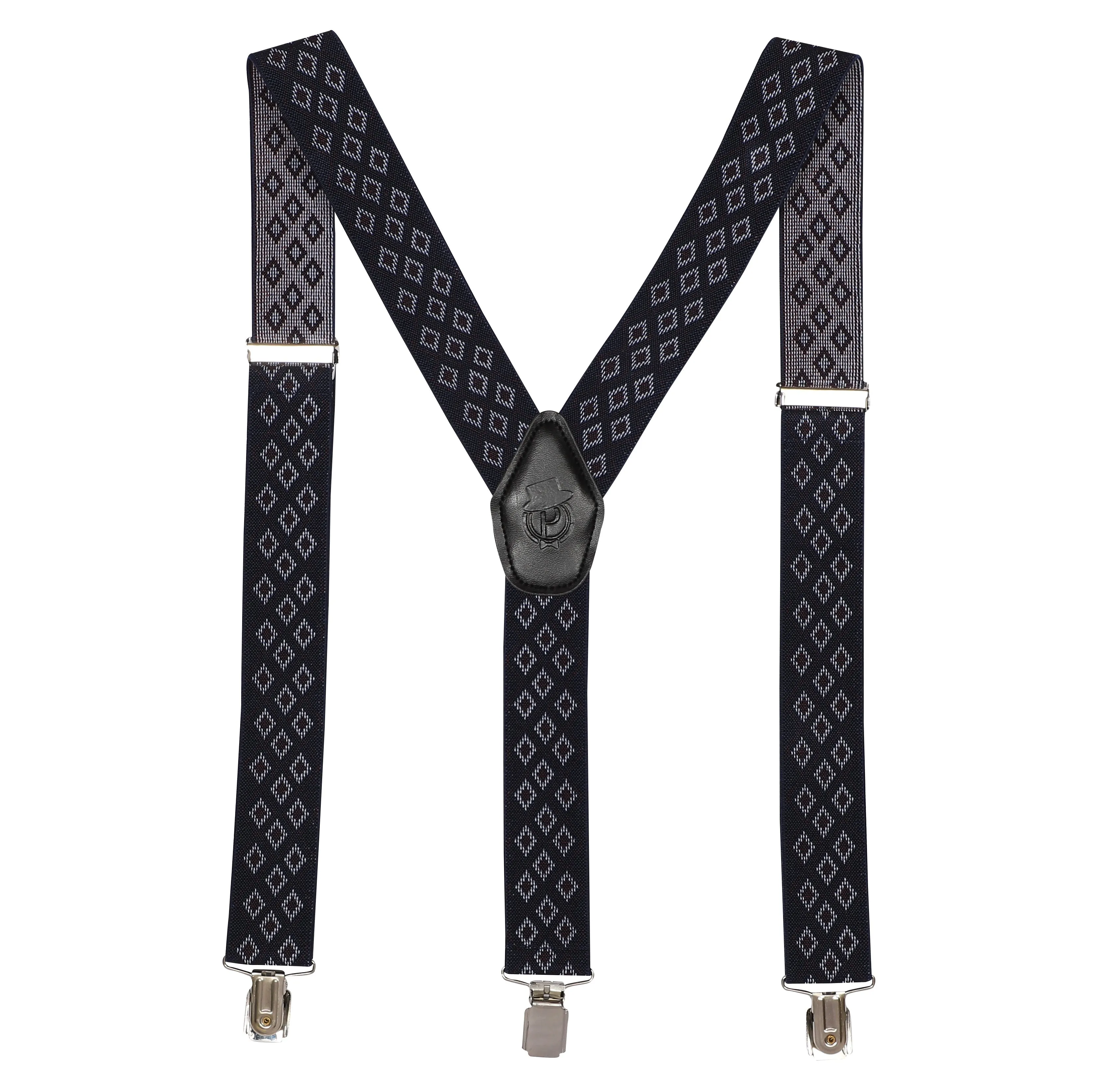 Peluche Voguish Navy Blue Suspender For Men