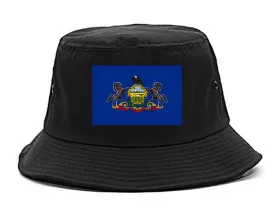Pennsylvania State Flag PA Chest Mens Bucket Hat