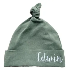 Personalized Embroidered Boy/Girl Newborn Hospital Cap | Suitable for 0-6 Months Baby Pure Cotton Single Layer Fetal Cap, Customized Baby Beanie, Gift for Newborn