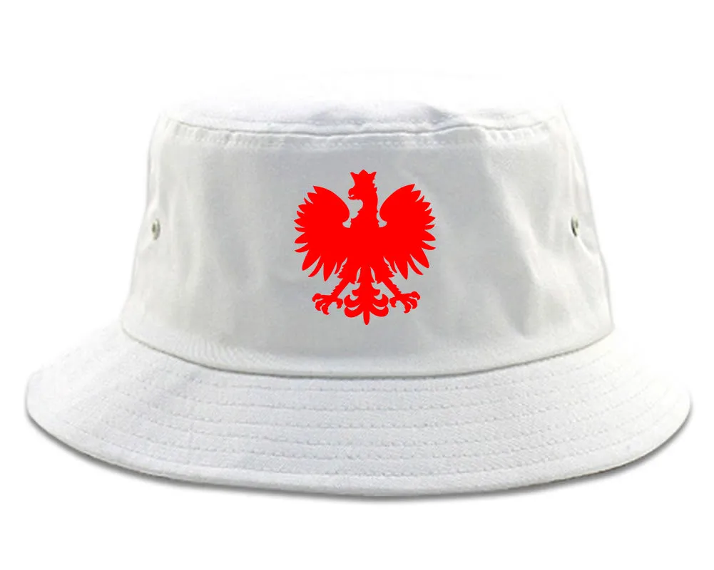 Poland Eagle Polish Pride Polska Chest Mens Bucket Hat