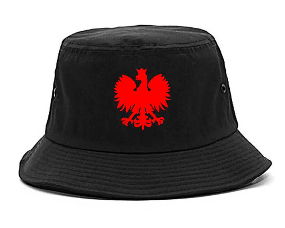Poland Eagle Polish Pride Polska Chest Mens Bucket Hat