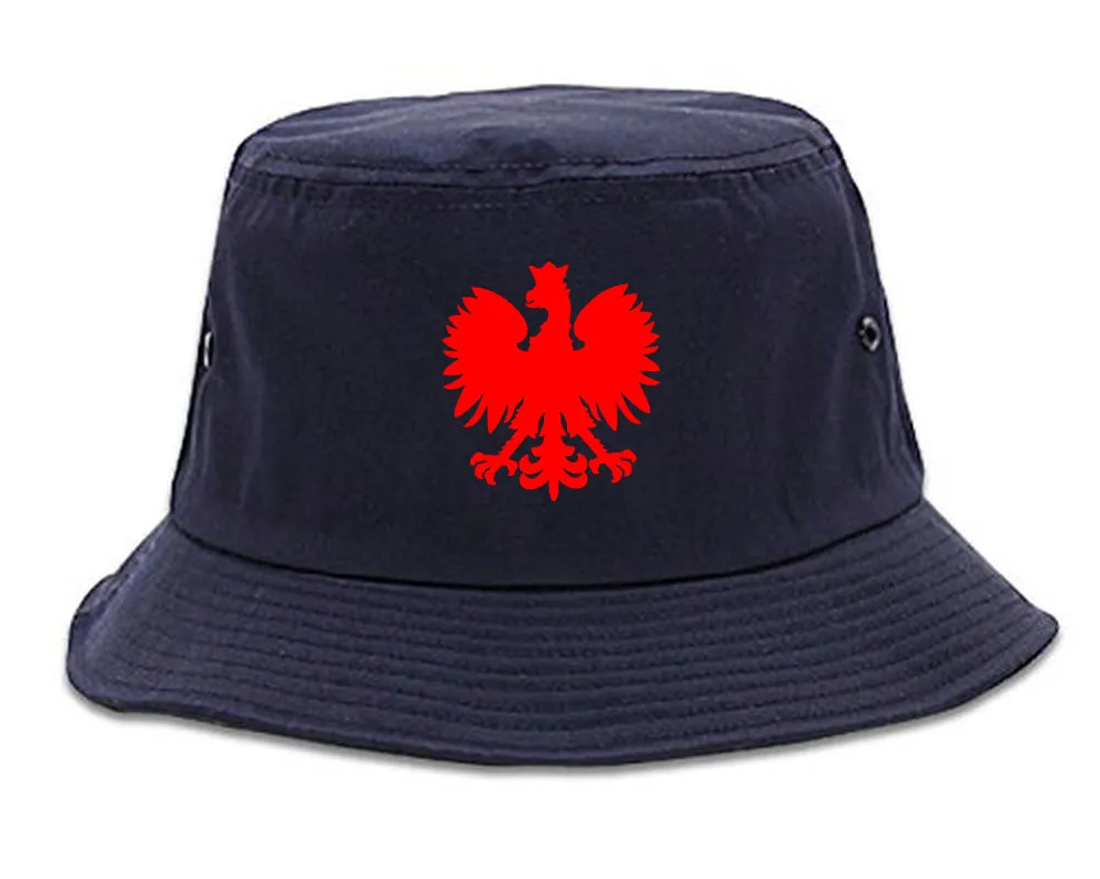 Poland Eagle Polish Pride Polska Chest Mens Bucket Hat