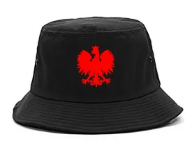 Poland Eagle Polish Pride Polska Chest Mens Bucket Hat