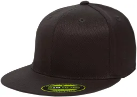 Premium 210 Flexible Fit Fitted Flatbill Hat with No Sweat Hat Liner