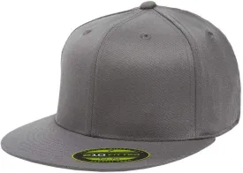 Premium 210 Flexible Fit Fitted Flatbill Hat with No Sweat Hat Liner